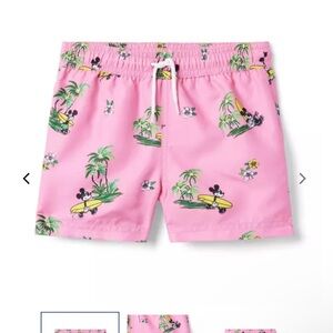 Mickey Janie and jack swim shorts size 12-18 months